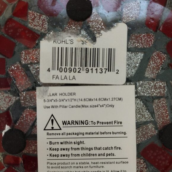 LOT OF 2 –Calypso Tealight Candle Holder & Pillar Candle Plate - Picture 4 of 9